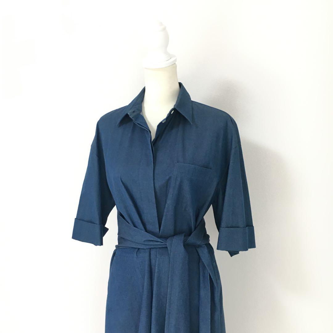 近年美品　Loro Piana ロロピアーナ　ベルト　ロング　ワンピース