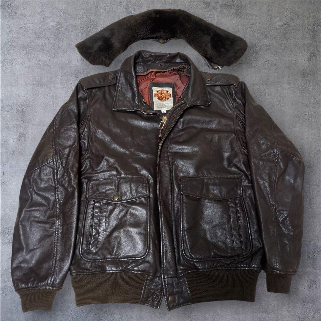 90s harley-davidson XL G-1 A-2 フライトジャケット