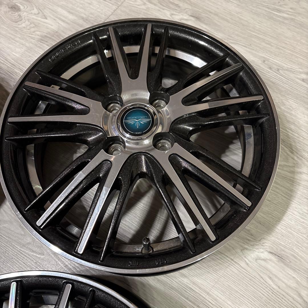 15インチ ブラック アルミホイール スポークデザイン