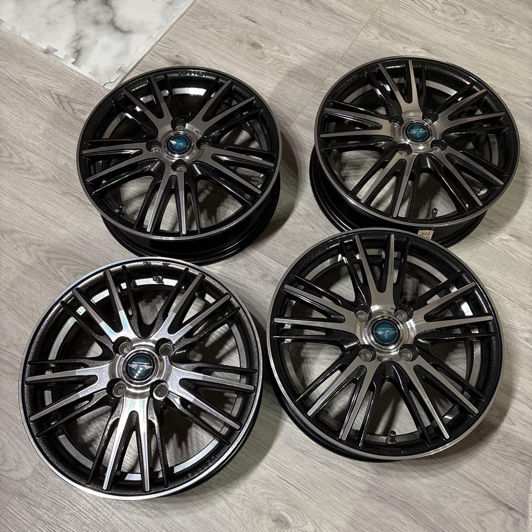 15インチ ブラック アルミホイール スポークデザイン