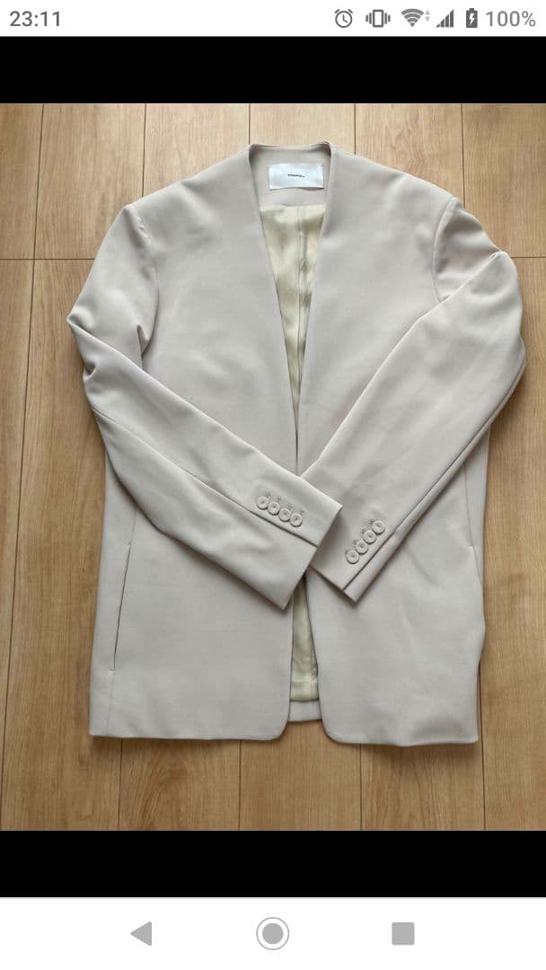 todayful カラーレスツイルジャケット CollarlessTwillJK