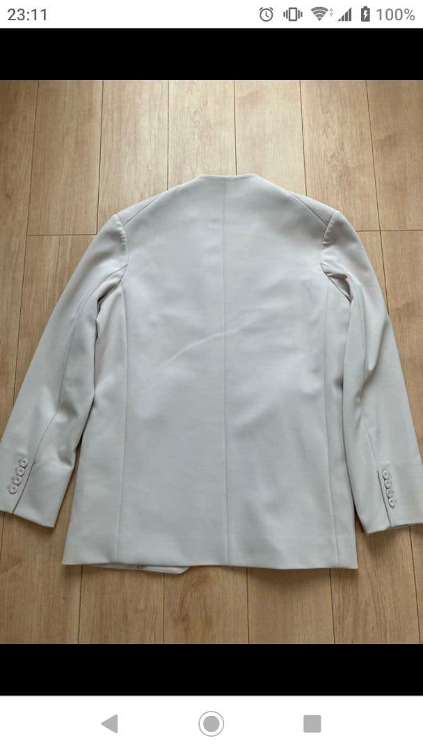 todayful カラーレスツイルジャケット CollarlessTwillJK