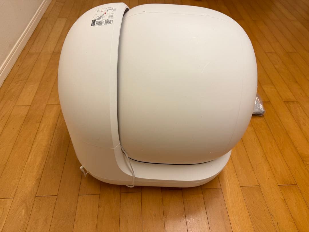 自動猫用トイレ PURAMAX ホワイト中古品