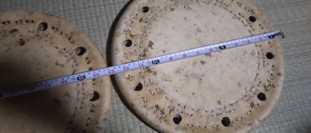 四丁掛け 締太鼓 未使用 欅胴くり抜き 五寸胴