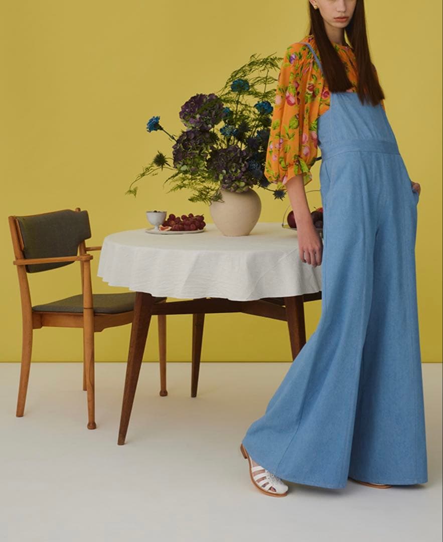 新品タグ付き LOULOU WILLOUGHBY エコデニムサロペット