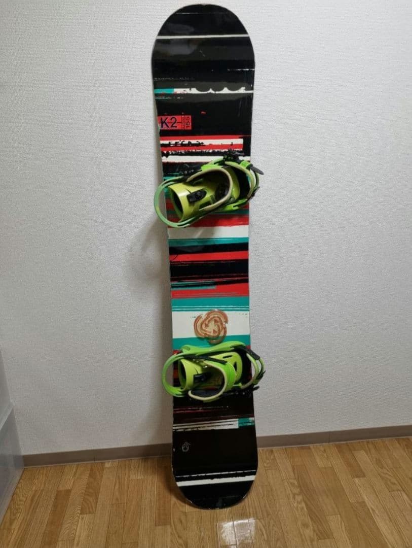 【3点セット】K2 スノーボード バインディング バッグ付き板 155cm