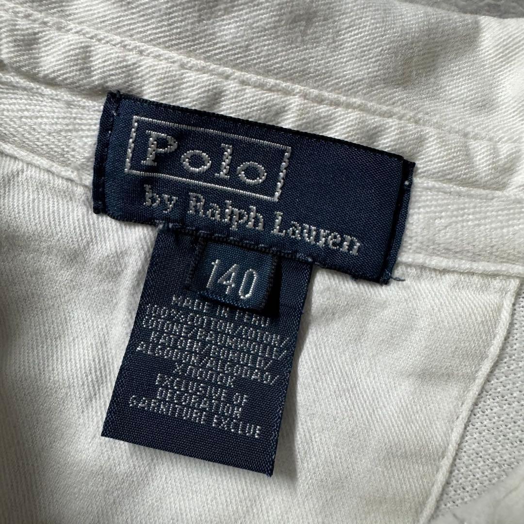 00s ラルフローレン ビッグポニー ポロシャツ y2k ホワイト白 平成ギャル