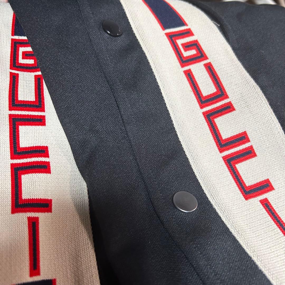 美品　GUCCI グッチ　テクニカルハーフパンツ　サイドライン　ブラック　綿