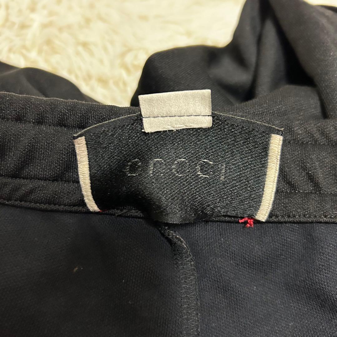 美品　GUCCI グッチ　テクニカルハーフパンツ　サイドライン　ブラック　綿