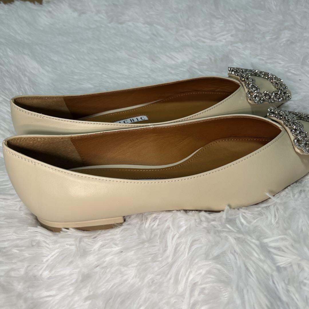 ✨新品未使用✨PIPPICHICピッピシック　バックル　レザー　ベージュ　完売品