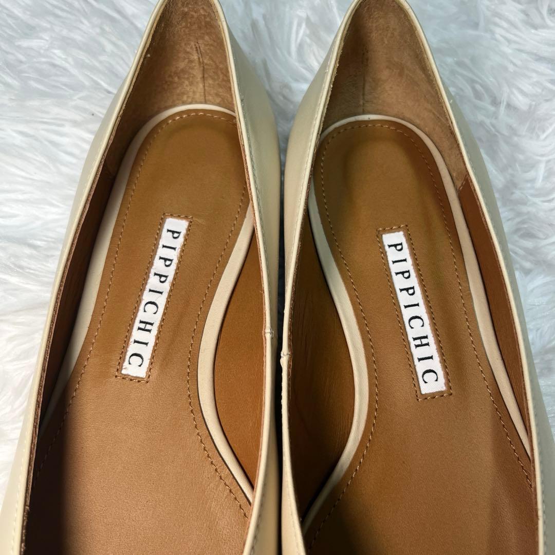 ✨新品未使用✨PIPPICHICピッピシック　バックル　レザー　ベージュ　完売品