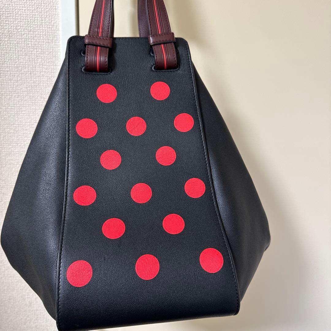 黒/赤ドット ショルダーバッグ
