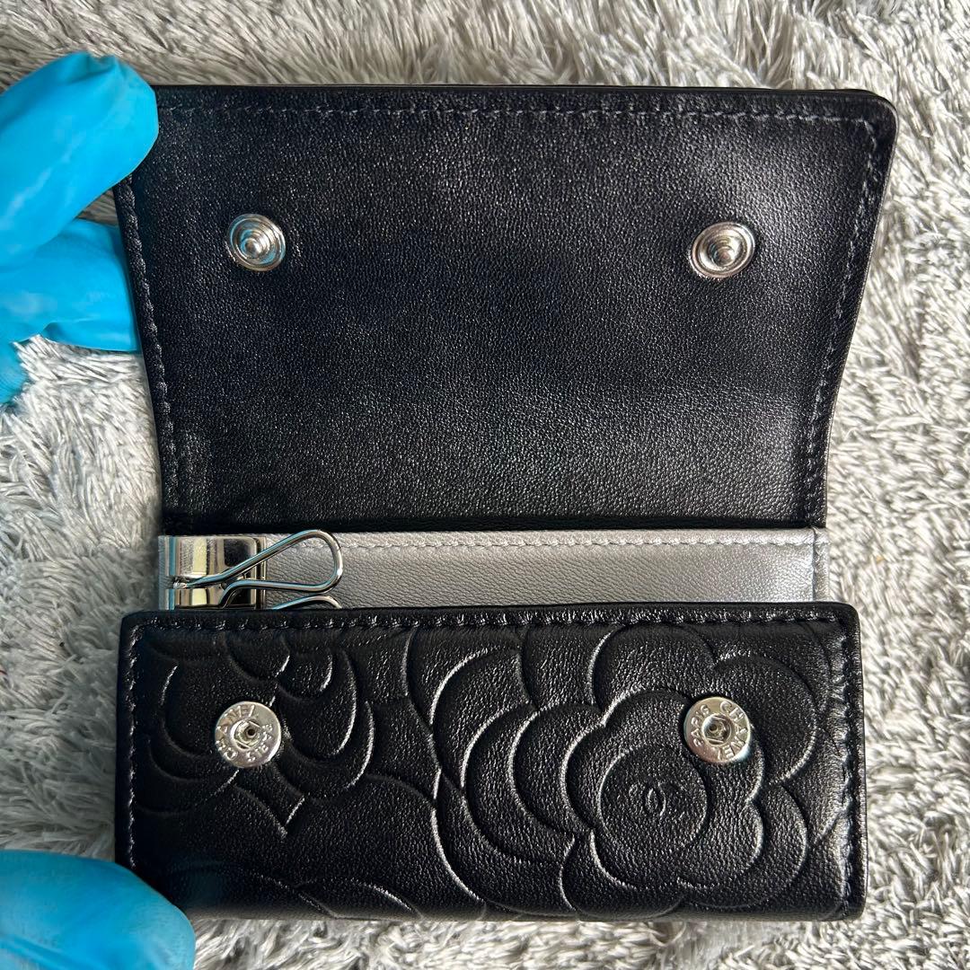 CHANEL シャネル カメリア 6連 キーケース レザー ココマーク