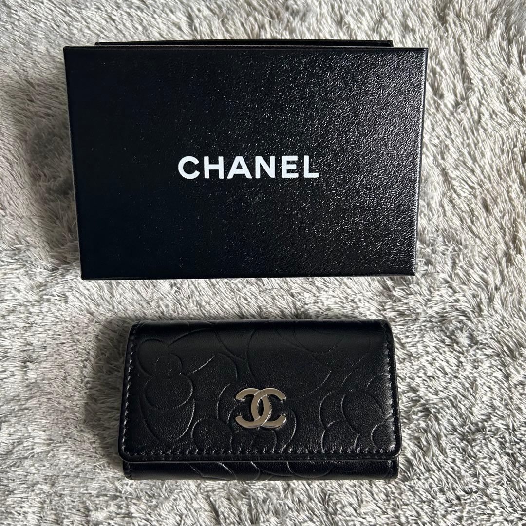 CHANEL シャネル カメリア 6連 キーケース レザー ココマーク