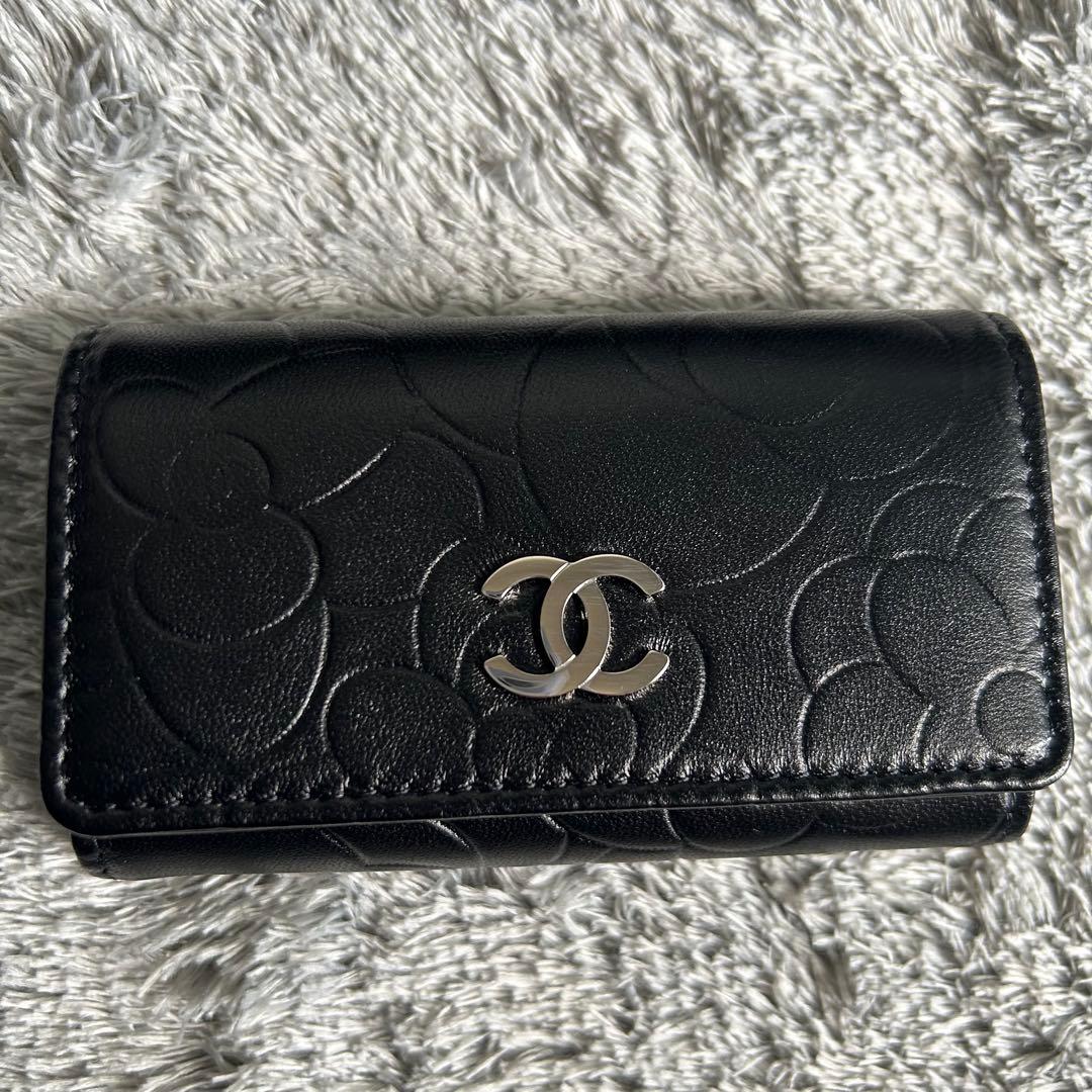 CHANEL シャネル カメリア 6連 キーケース レザー ココマーク