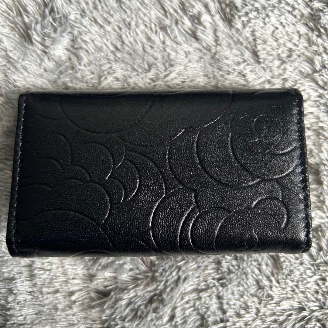 CHANEL シャネル カメリア 6連 キーケース レザー ココマーク
