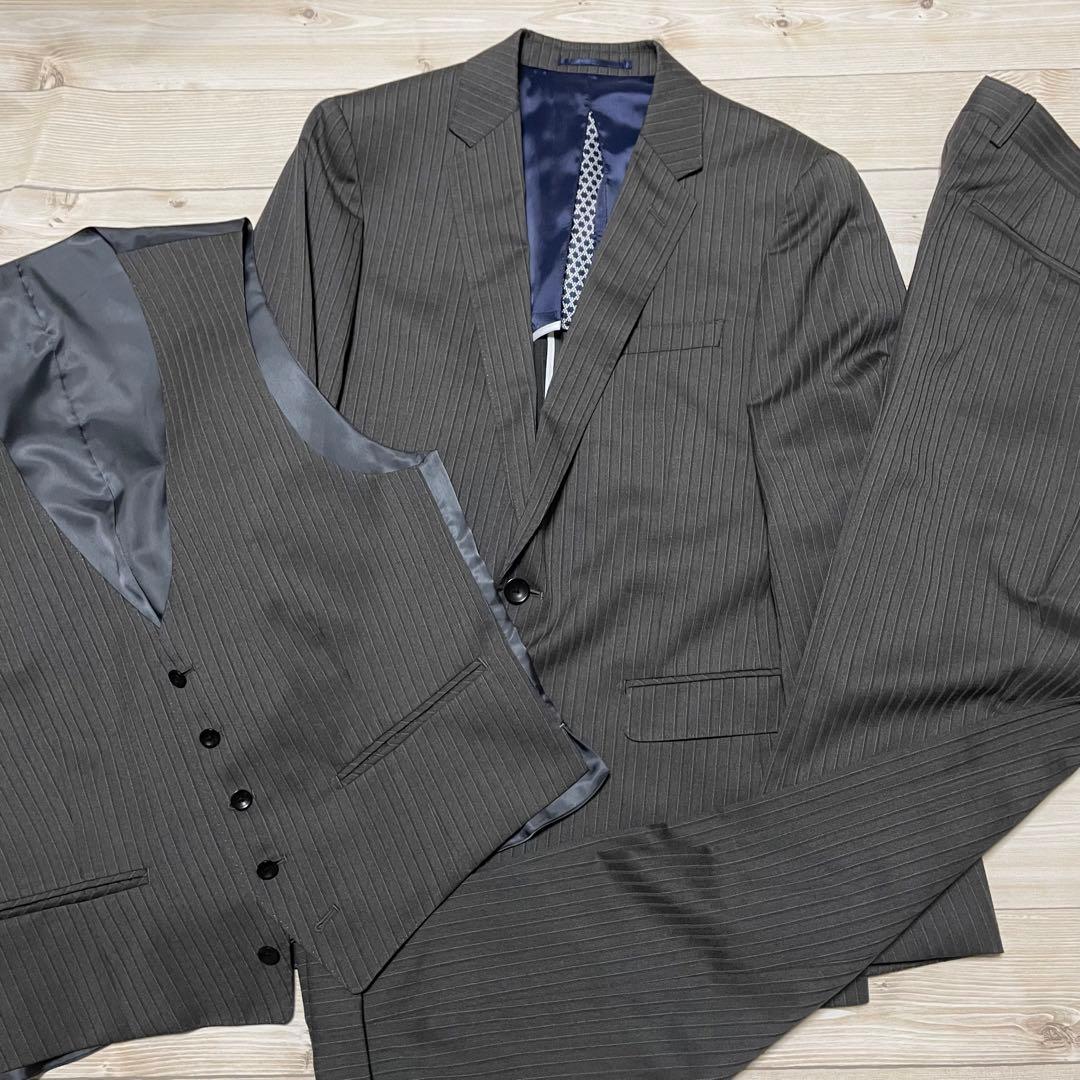 【極美品】　MODA RITORNO 3ピーススーツ　M ビジネス　セットアップ