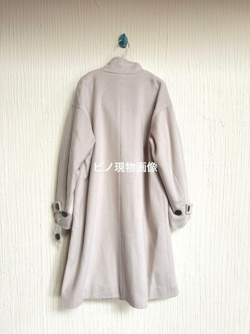 最終セール！新品￥35,000が大特価！ カシミヤ混ロングコート ルクールブラン