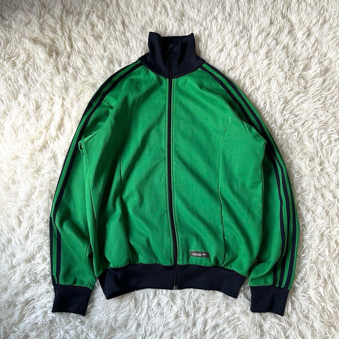 adidas トラックジャケット グリーン 万国旗タグ 90s 00s M