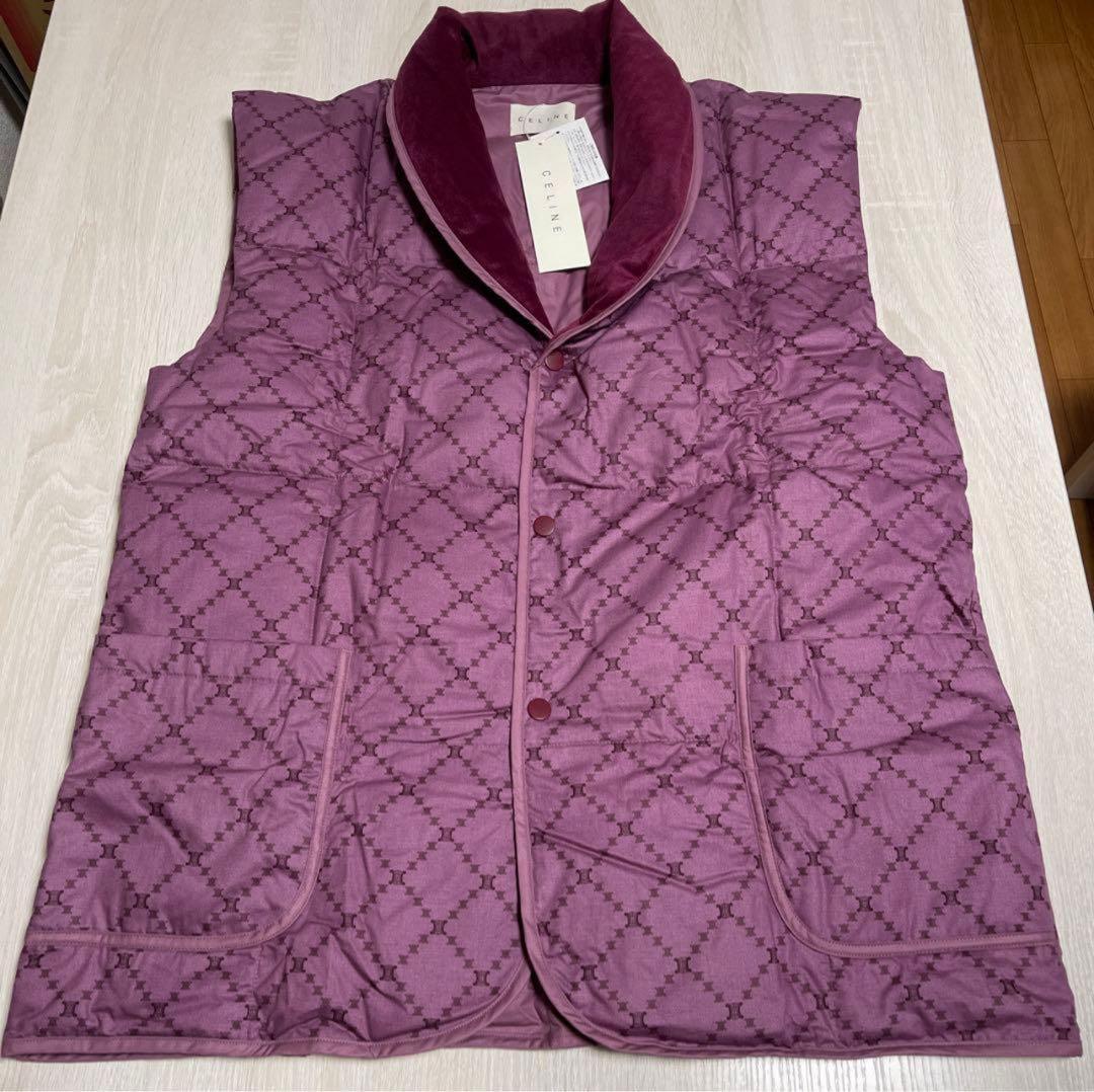 CELINE セリーヌ マカダム柄　ベスト　ダウンベスト