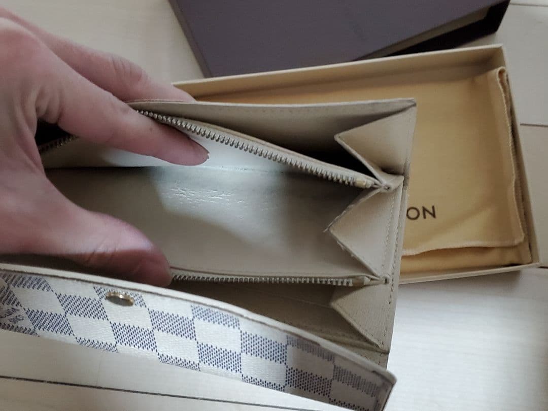 LOUIS VUITTON ダミエ・エベヌ 長財布 箱付き