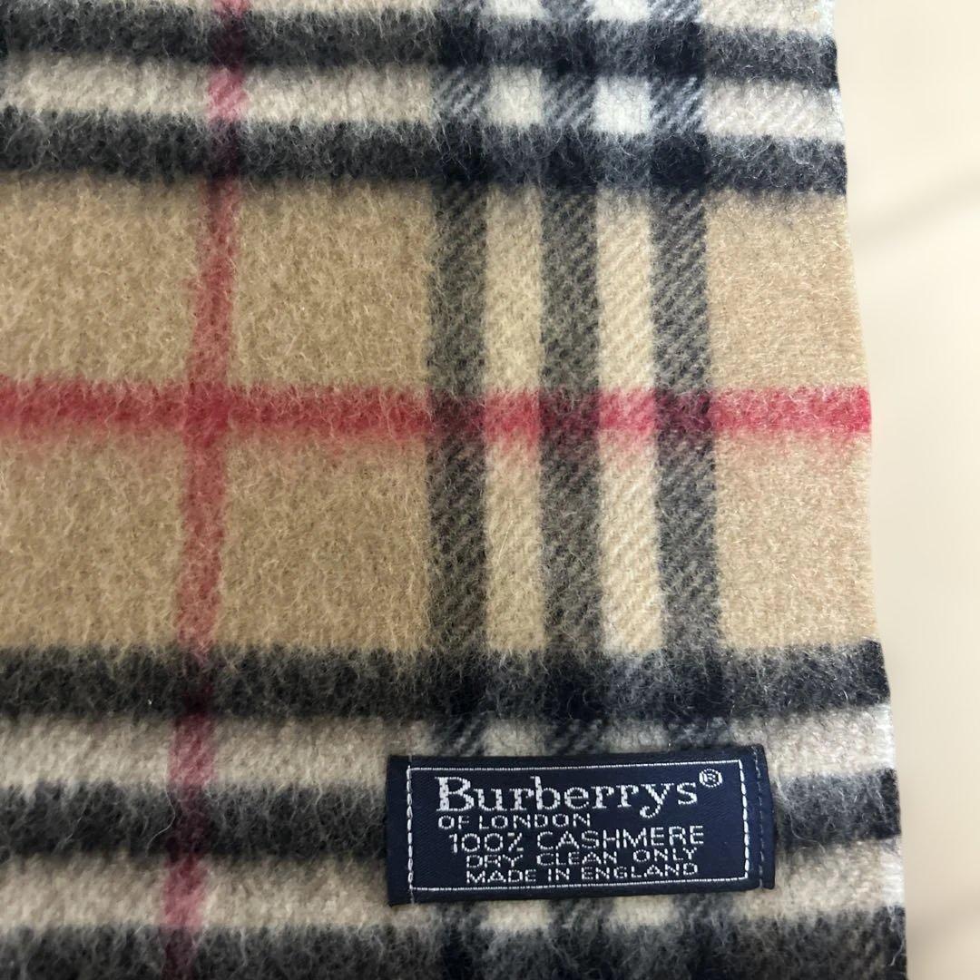 バーバリーカシミヤ100%マフラー