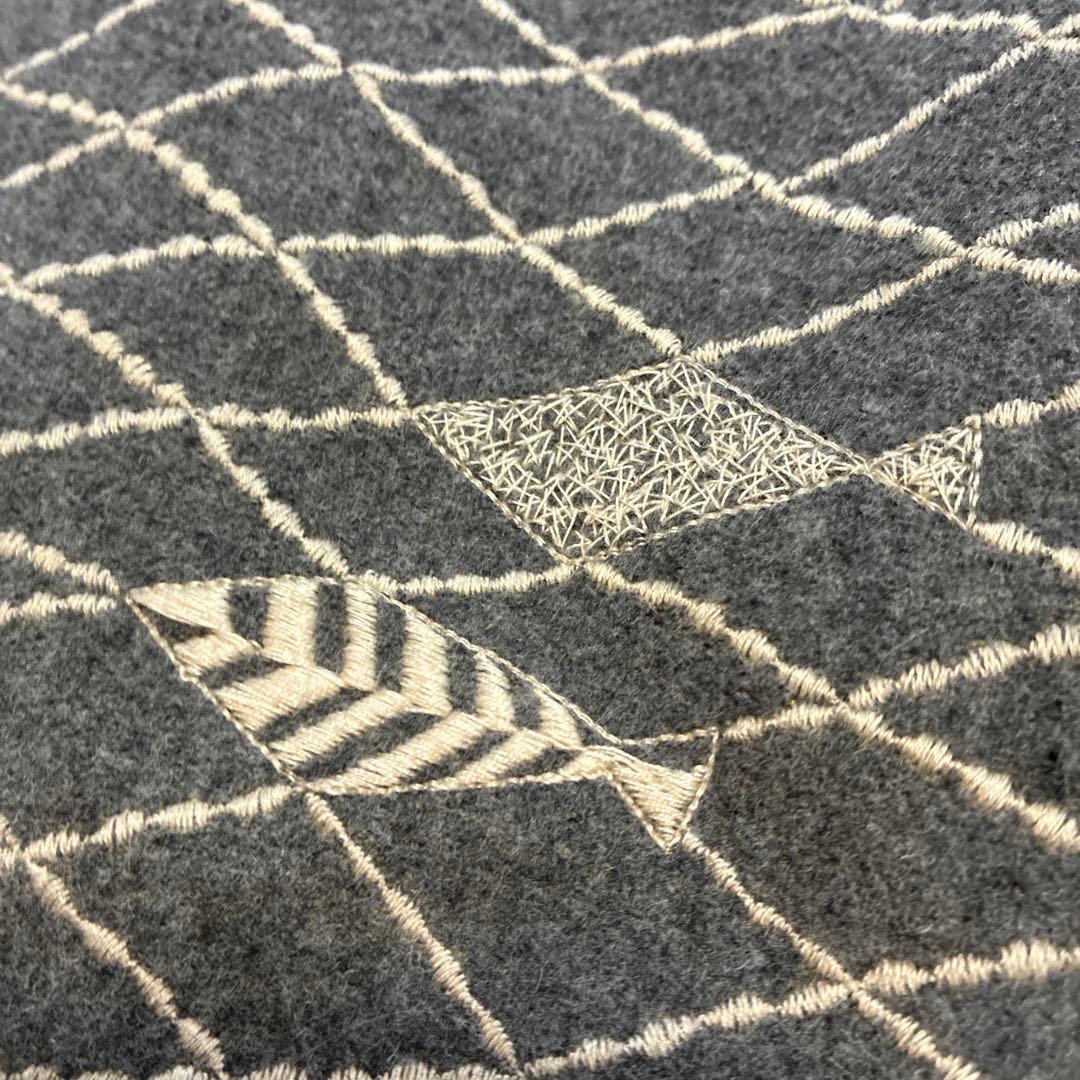 ミナ❗️mina‼️魚模様 刺繍グレー タイトスカート❗️