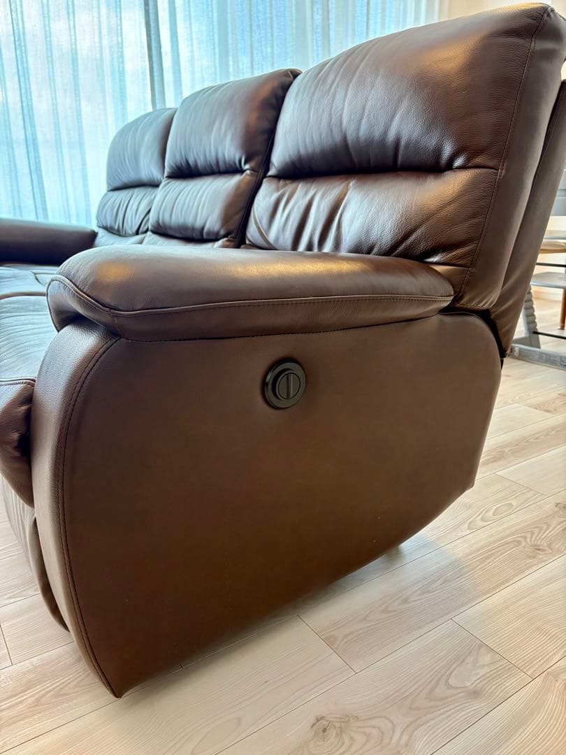 【美品】ニトリ　電動リクライニングソファ