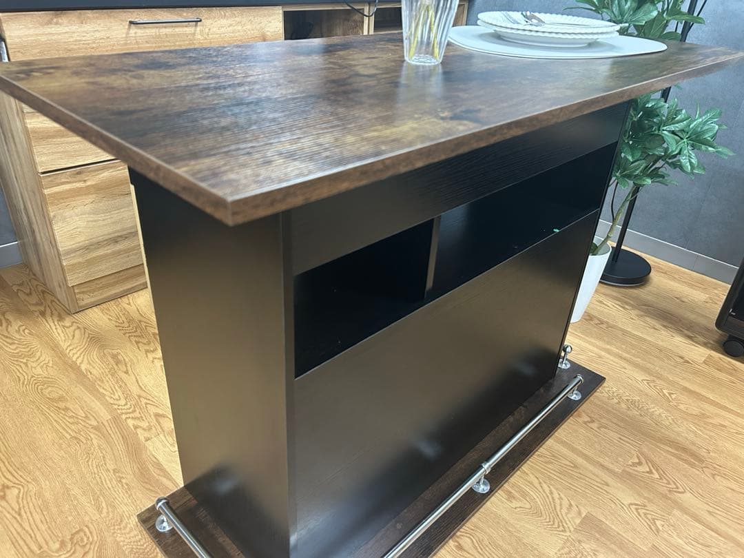 京都引き取りに来れる方■ドリス　カウンターデスク　バーカウンター