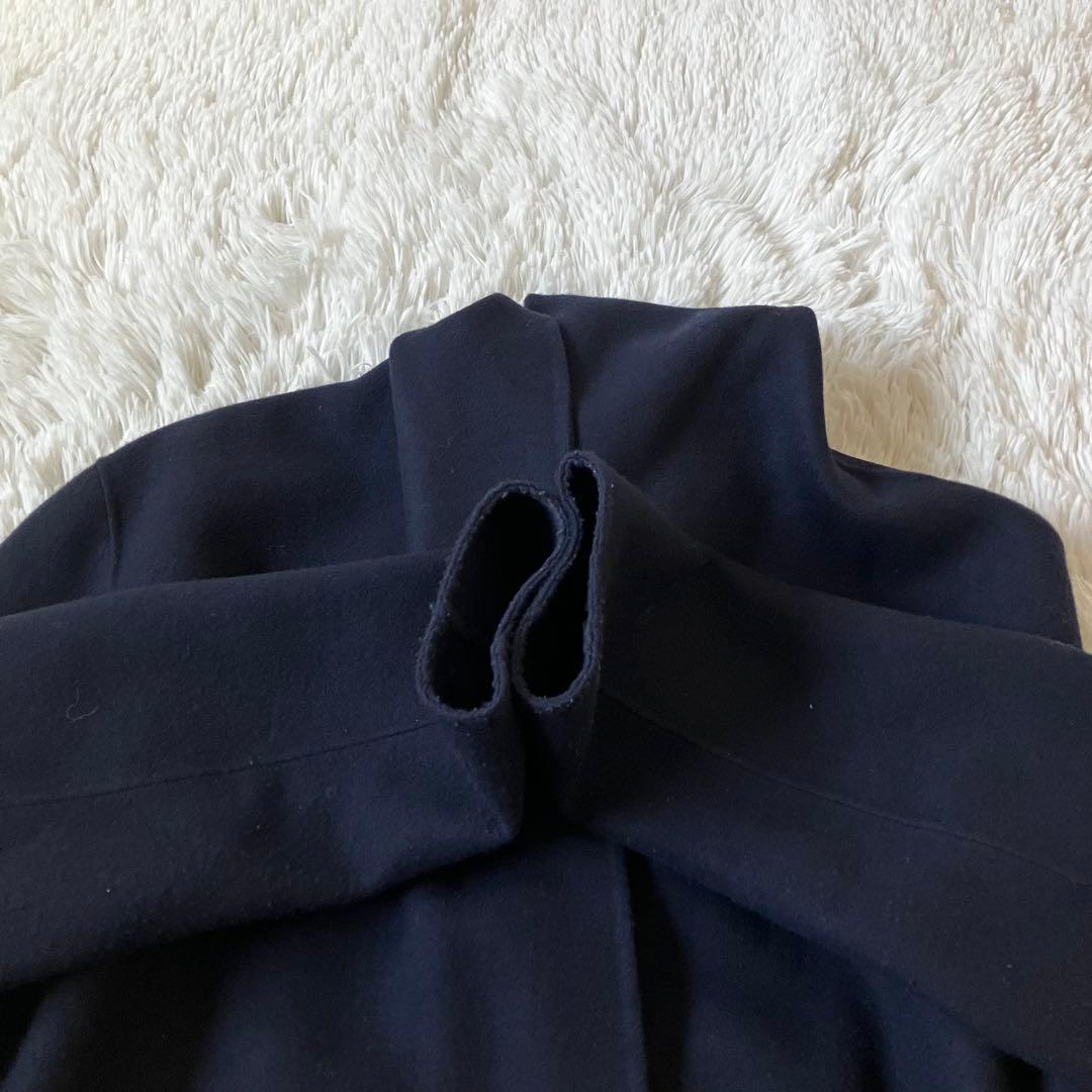 美品✨ヴィリーナ　マルシェリバーコート　ネイビー　ロング　ベルト