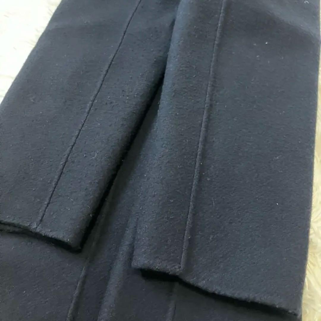 美品✨ヴィリーナ　マルシェリバーコート　ネイビー　ロング　ベルト