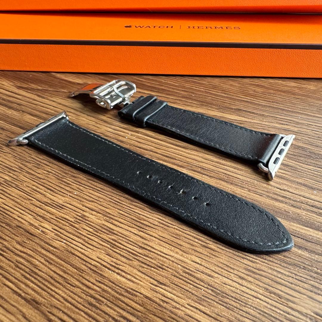 2800 Apple Watch エルメス　ディプロイアント　バックル　ブラック