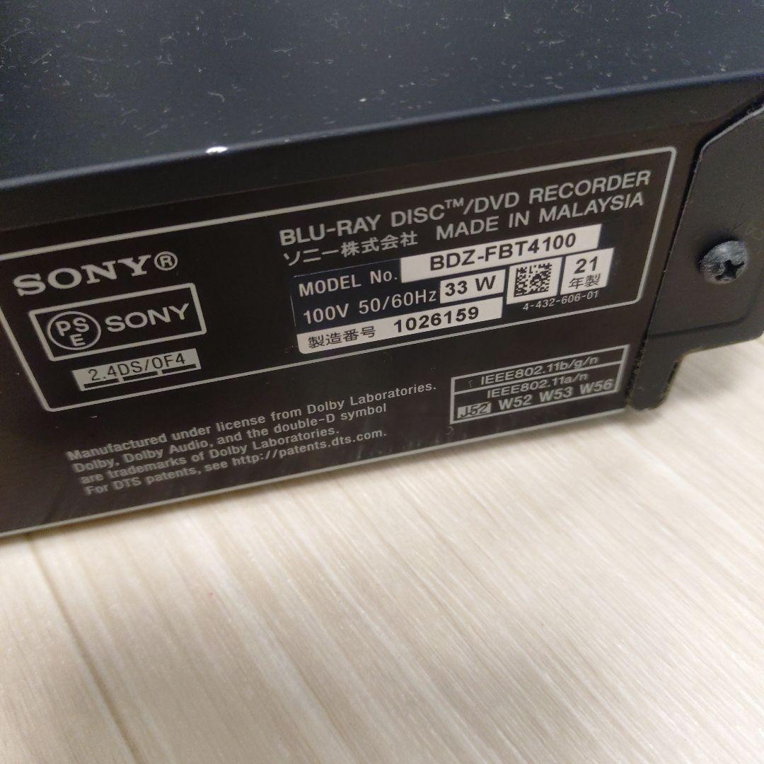SONY BDZ-FBT4100 ブルーレイ/DVDレコーダー