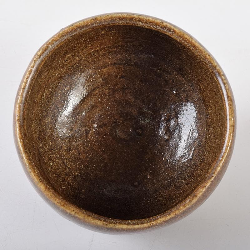 ツッチー一無斎（一ム斎）作蕎麦釉　茶碗　森山歓渓極め箱二重箱　UR8762