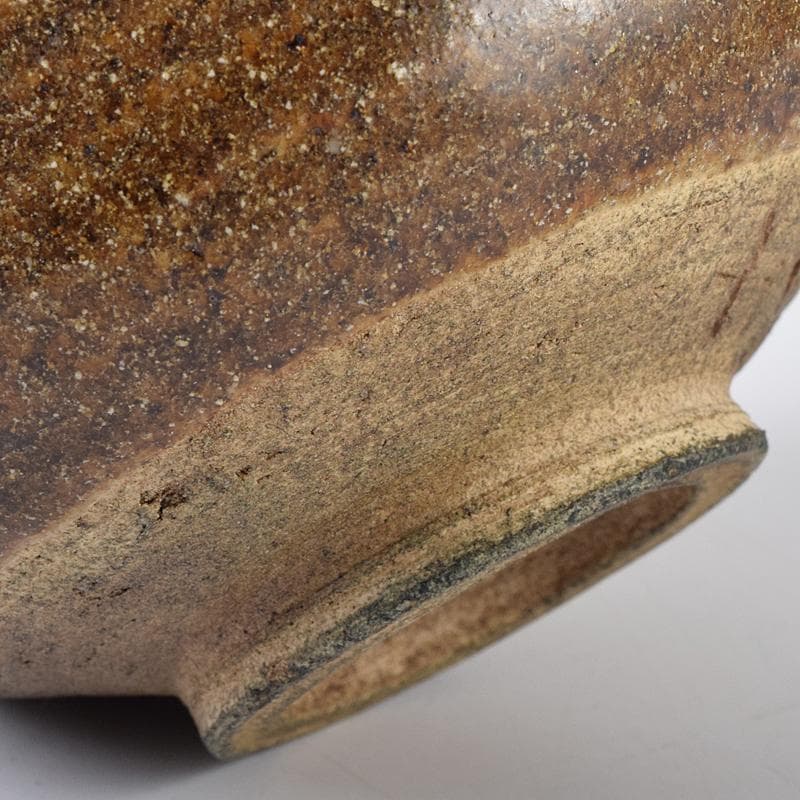 ツッチー一無斎（一ム斎）作蕎麦釉　茶碗　森山歓渓極め箱二重箱　UR8762