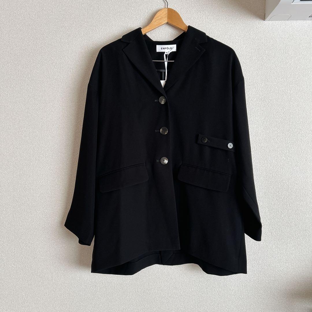 新品ENFOLD エンフォルド　ジャケット　ブラック　36