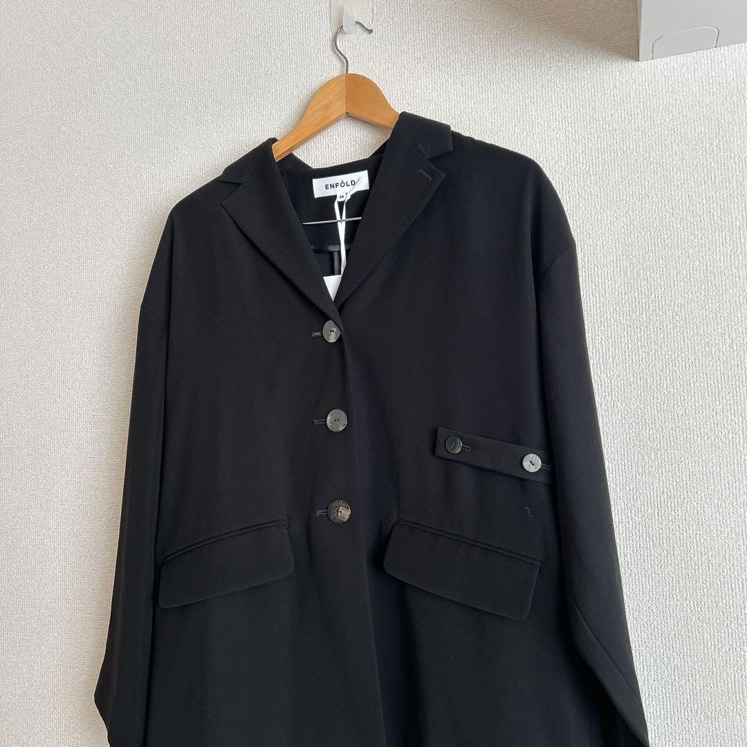 新品ENFOLD エンフォルド　ジャケット　ブラック　36