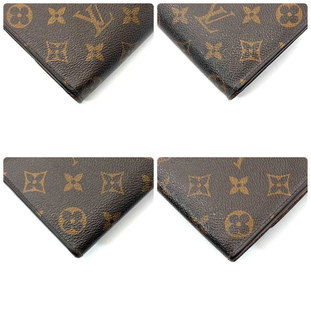 良品 ルイヴィトン モノグラム ポルトフォイユ サラ 財布 茶色 10カード .