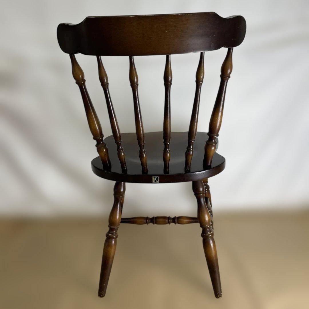 飛騨産業 キツツキ ウィンザーチェア ダイニング 昭和レトロ 椅子 01