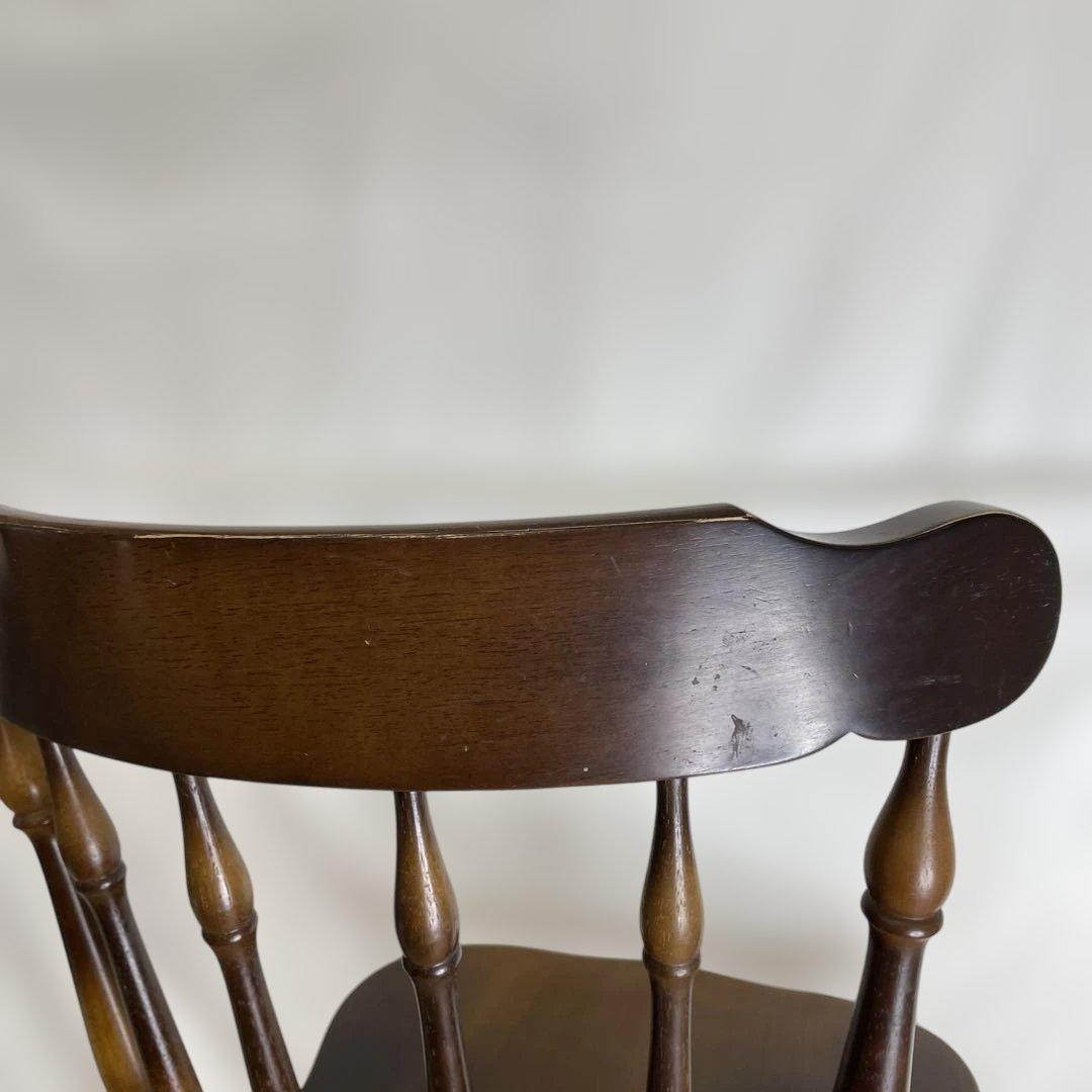 飛騨産業 キツツキ ウィンザーチェア ダイニング 昭和レトロ 椅子 01