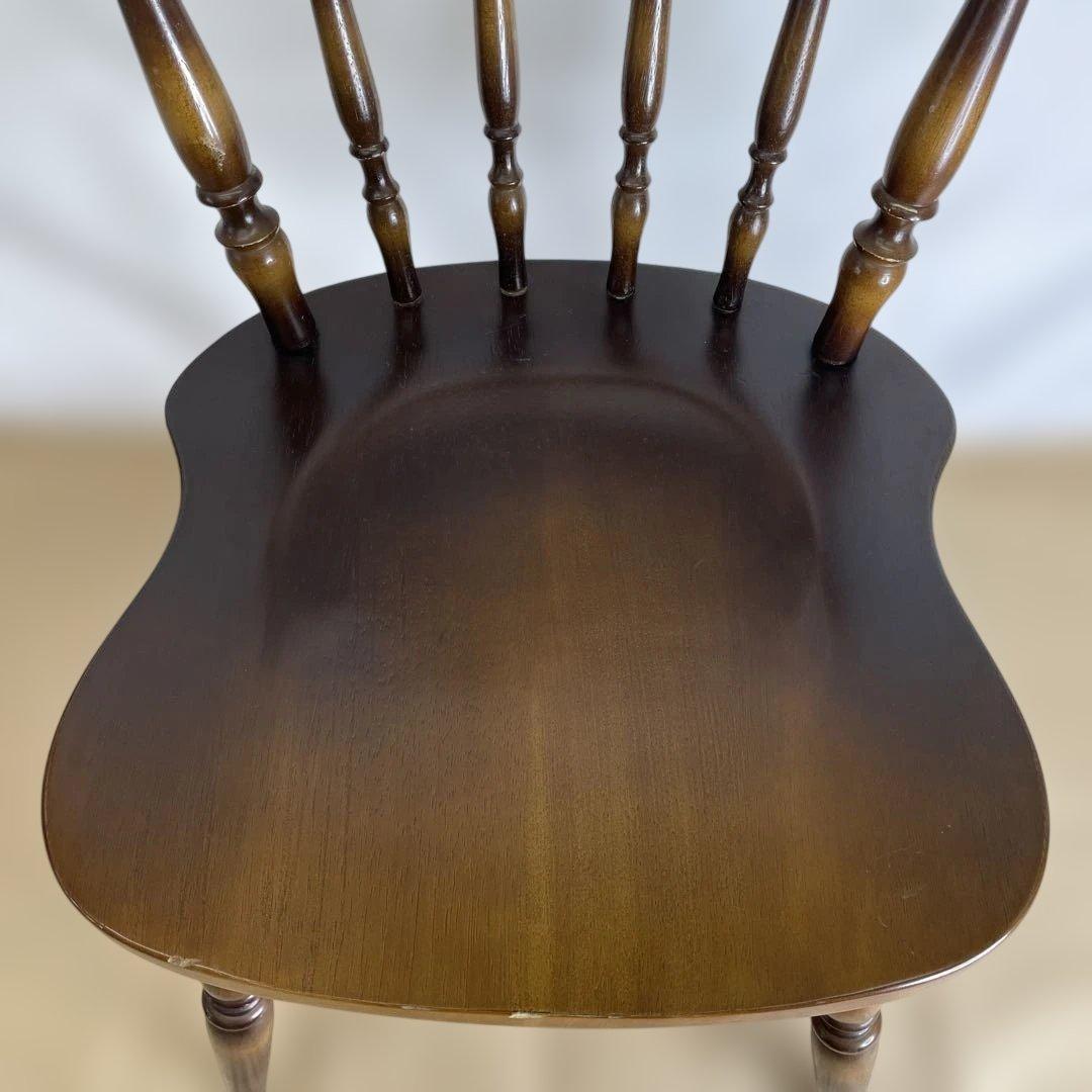 飛騨産業 キツツキ ウィンザーチェア ダイニング 昭和レトロ 椅子 01