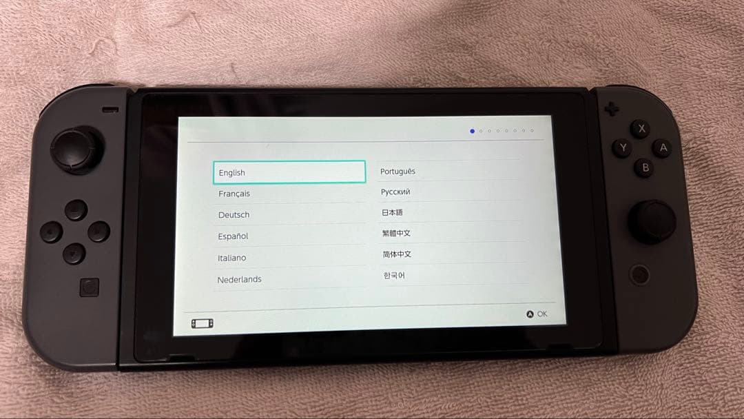 Nintendo Switch 本体 グレー ドックとSDカード付き