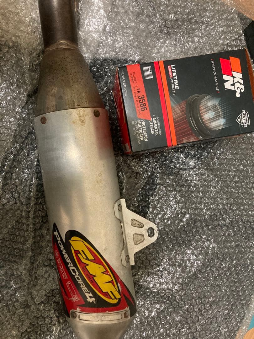 kzFMF PowerCore 4 マフラー + K&N wr250x.