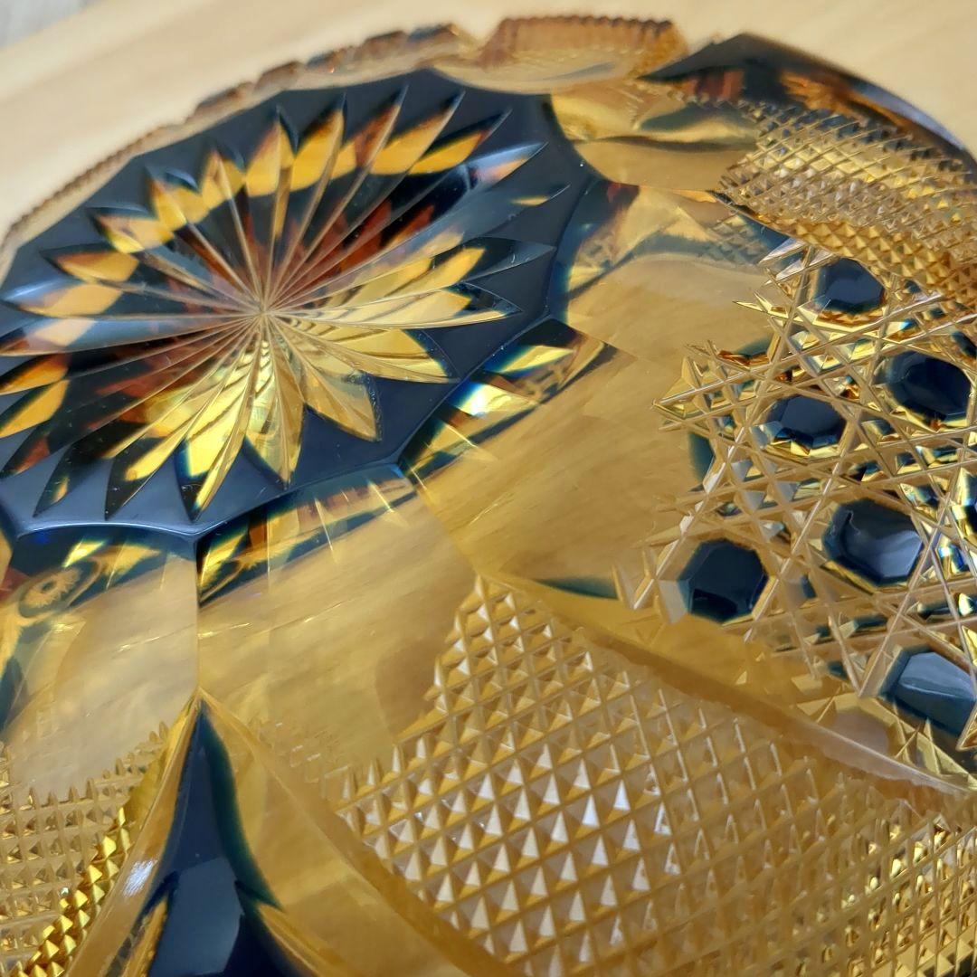 黒木国昭　綾切子菓子鉢