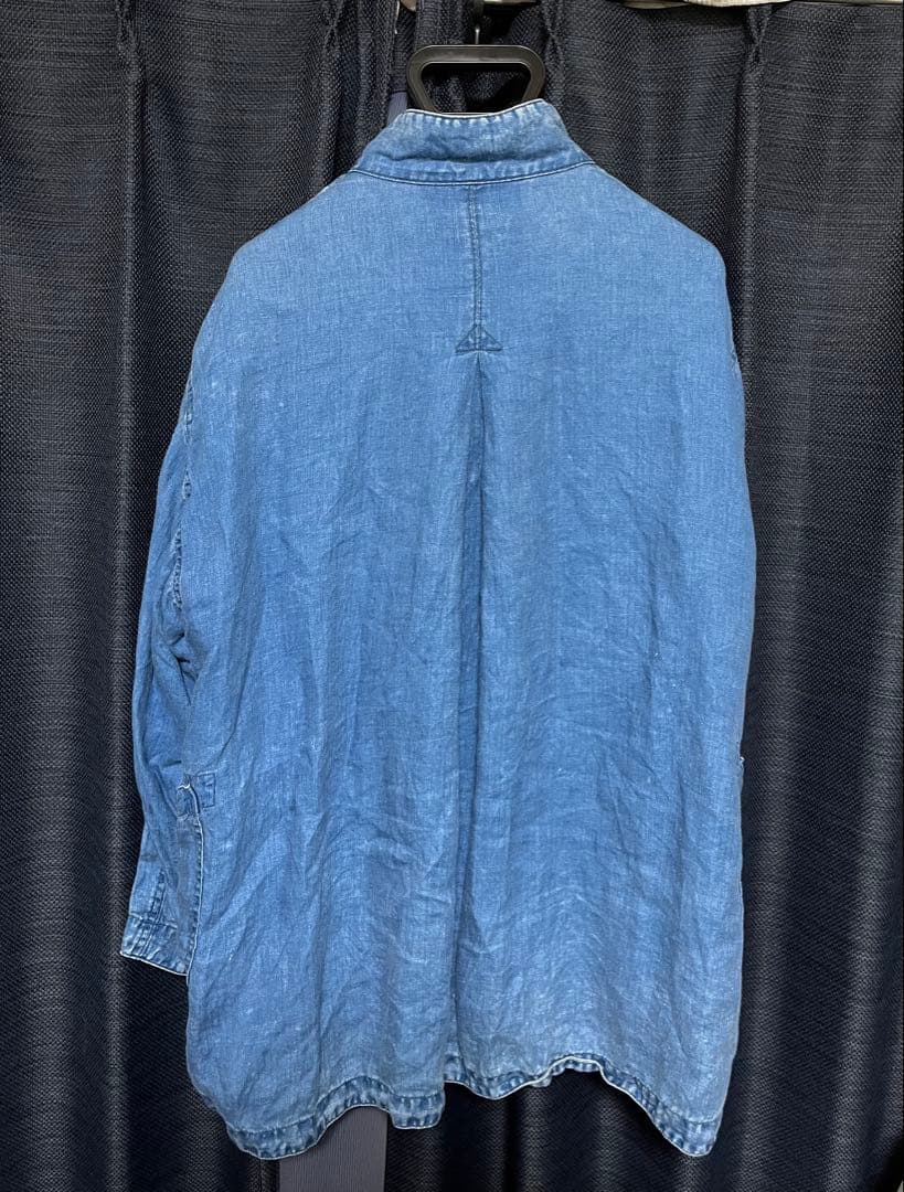 ジャケット・アウター Indigo Linen CHINESE JACKET