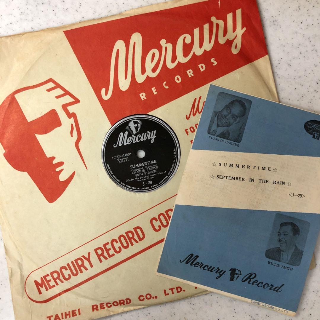 貴重！78rpm CHARLIE PARKER SP盤 蓄音機