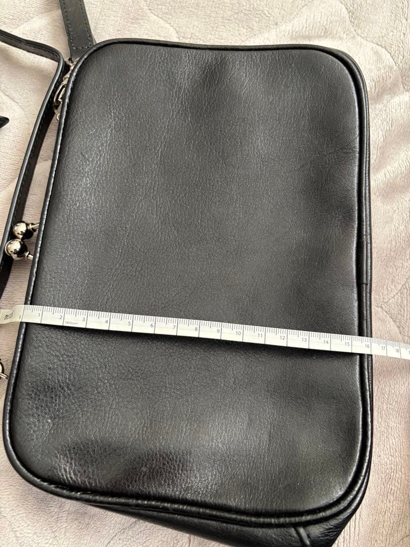 ワイズ　y's がま口　レザー ショルダーバッグ