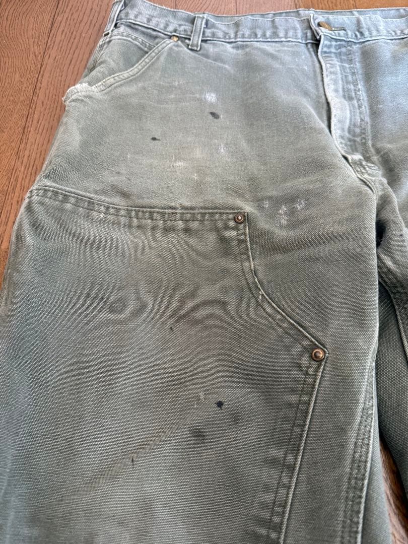 Carhartt ダブルニー W38 usa製　カーキ