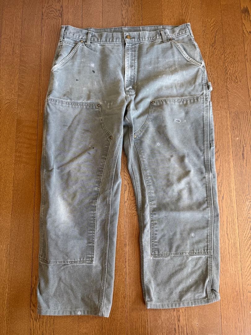 Carhartt ダブルニー W38 usa製　カーキ