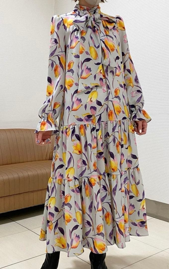 ダブルスタンダード Sov. ソブ　花柄ワンピースM